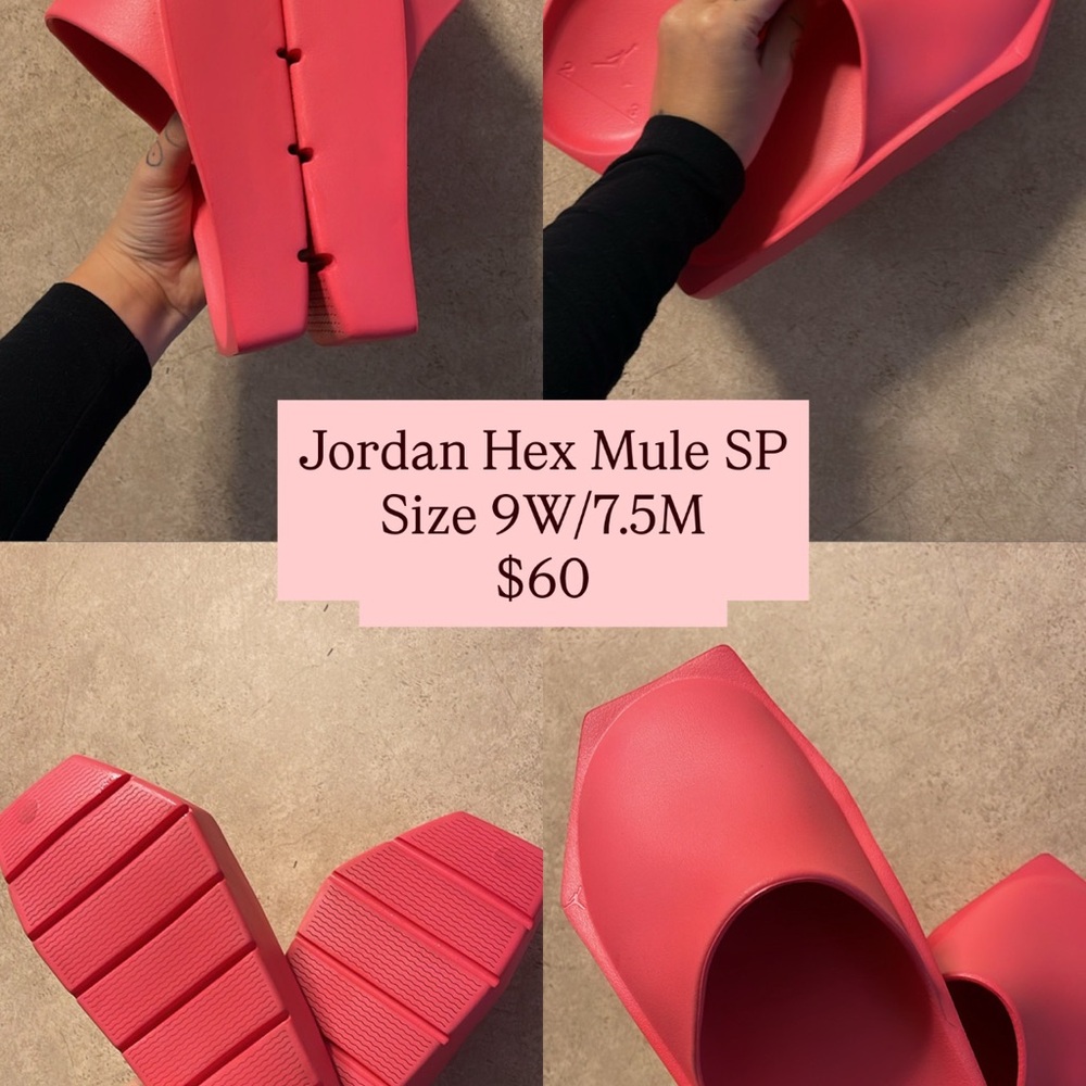 Nike Bold Pink Hex Mule Sandals